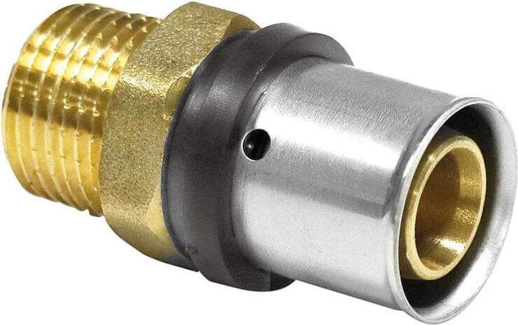 Pipetec Pressfitting Mehrschichtverbundrohr TH U Übergang auf AG 16 / 20 / 26 mm - 20 x 2mm - 1/2"