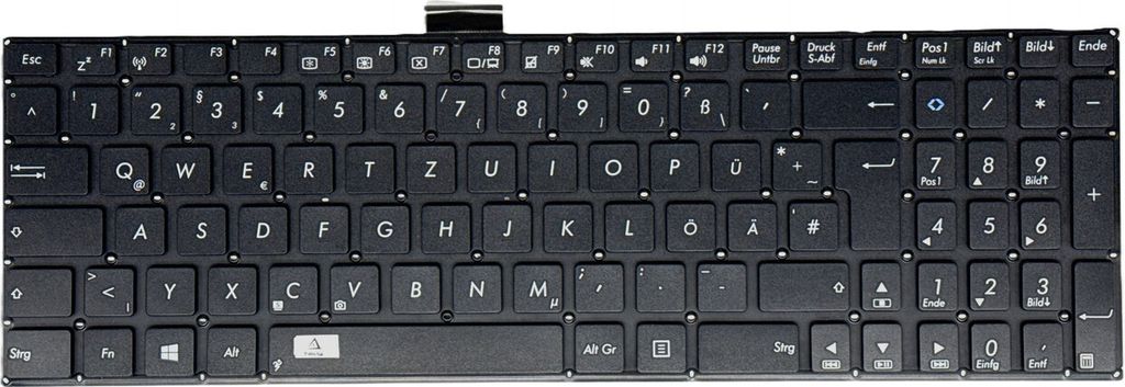DEUTSCHE - Schwarz Tastatur Keyboard Ohne Rahmen kompatibel für ASUS X750L, X750J