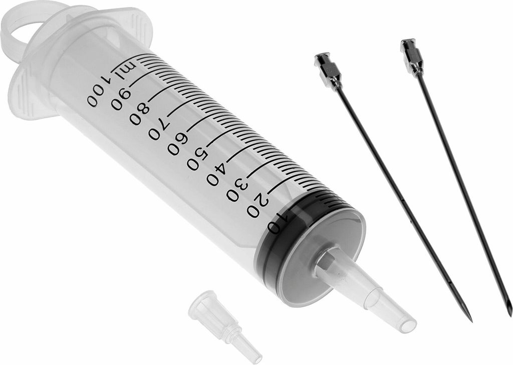 Marinadenspritze 100ml + 2 Nadeln - Fleischspritze, Pökelspritze