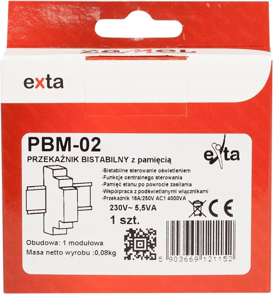 Relais bistable 230V AC ZAMEL pour commande éclairage escalier TH35 - 9