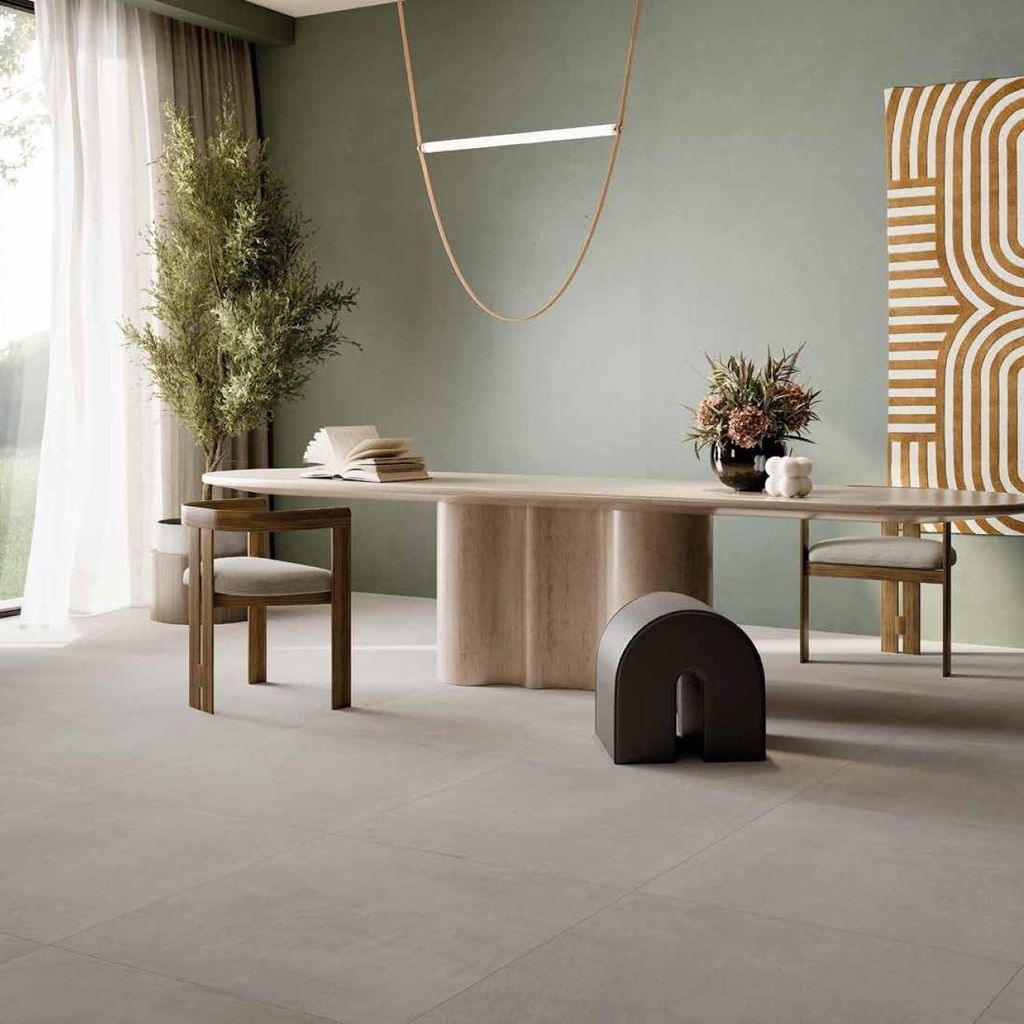 Fliesen Betonoptik Grau 80x80 cm CASA39 Rondine Seta