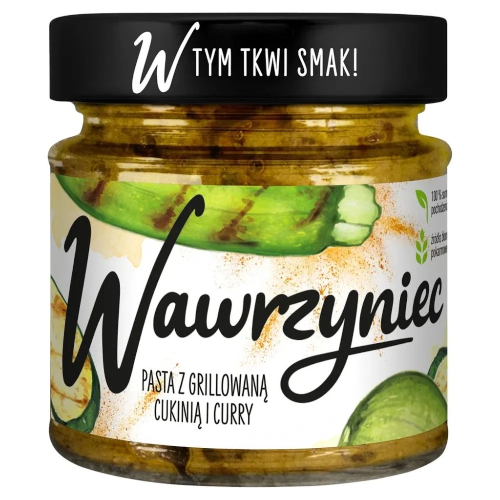 Pasta warzywna. Wawrzyniec z grillowaną cukinią i curry 180 Zdjęcie produktu 