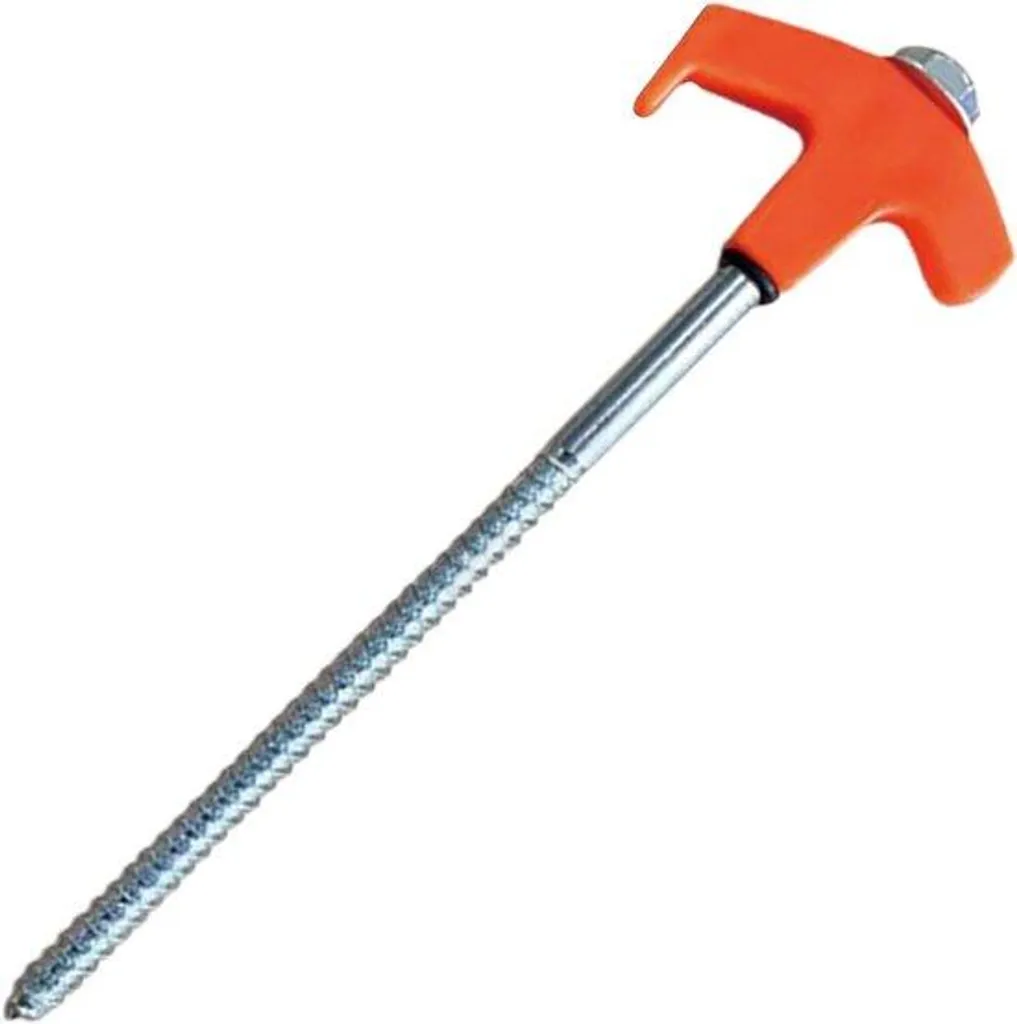 Piquets d'ancrage en acier carbone 20 cm avec tête de frappe renforcée