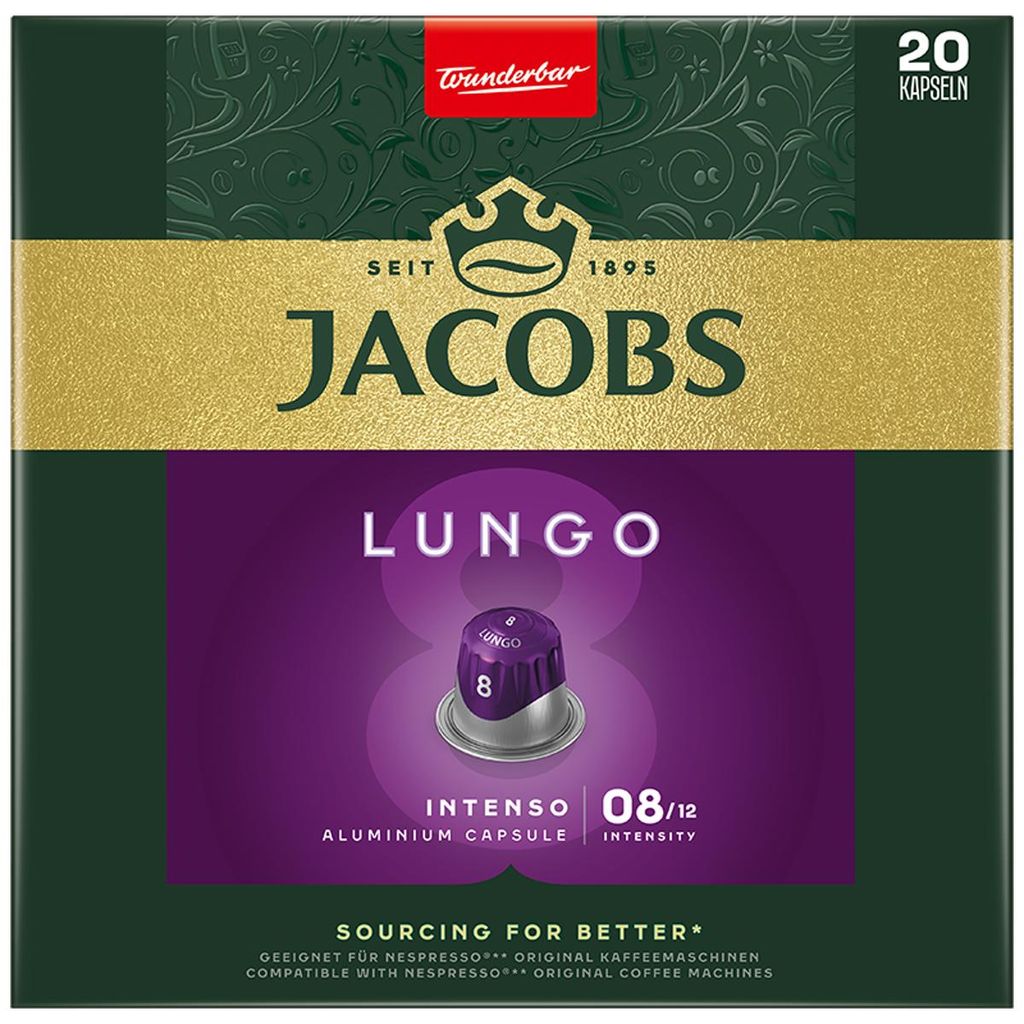 Jacobs capsules Lungo Intenso | 20 capsules compatibles Image du produit 