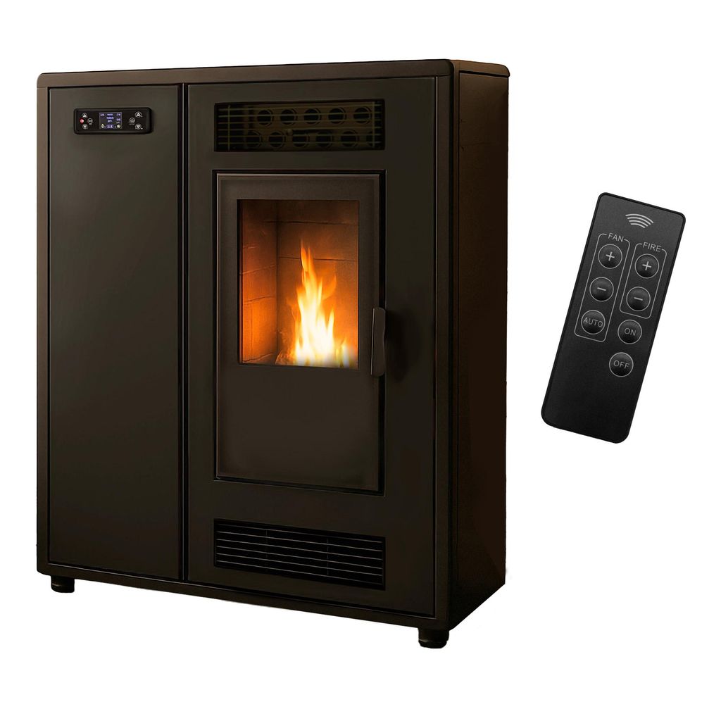 Luft- Pelletofen Slim Astral 12,2 kW Schwarz Sannover