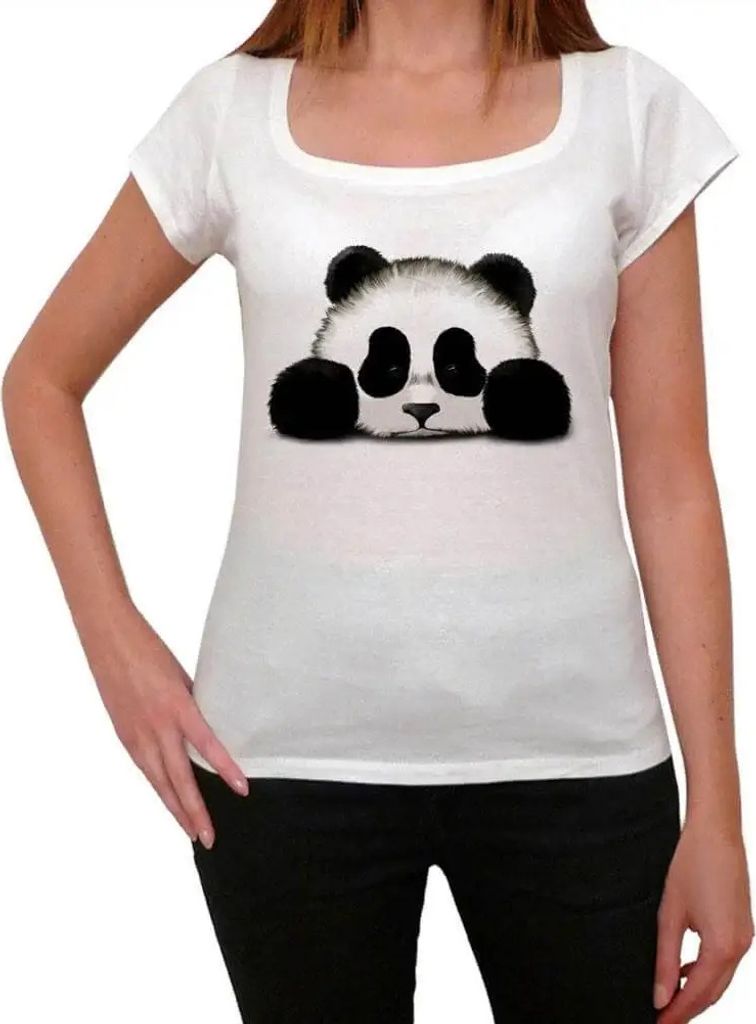 Damen Grafik T-Shirt Panda 7 Öko-Verantwortlich Vintage Jahrgang Kurzarm Lustige Druck Geburtstag Geschenk Frau