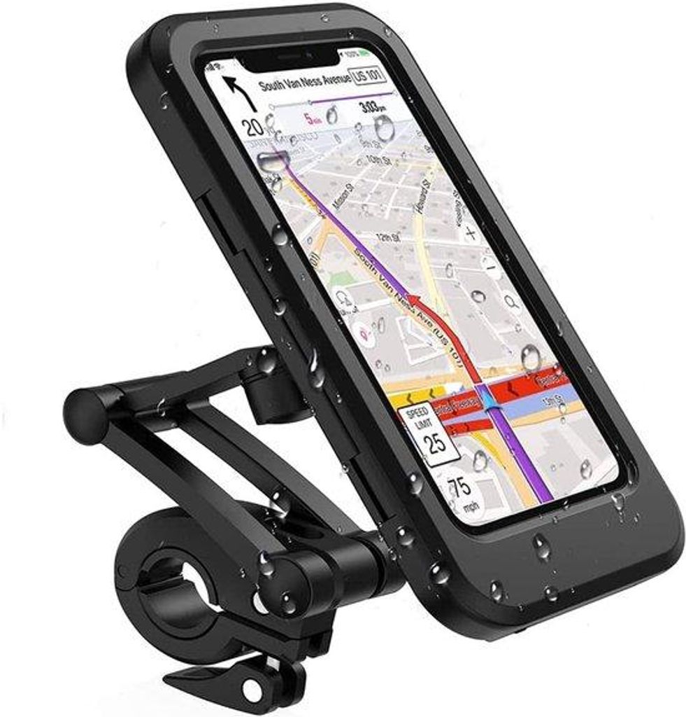 Universeller Smartphone-Ständer für Berührungsdisplays - Widerstandsfähig gegen Wasser und Stöße - Rotationsfähigkeit von 360 Grad - Flexibl...