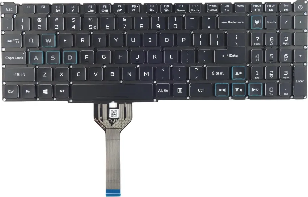Réparer Clavier Acer Nitro 5 AN515 touches HS avec ce modèle LED QWERTY