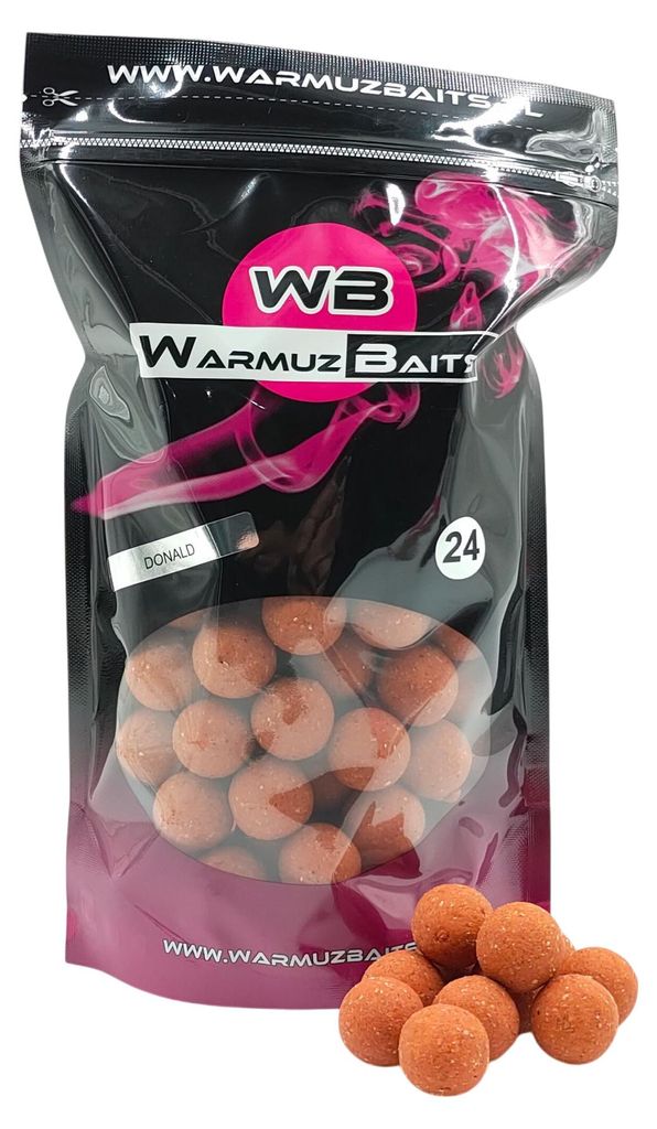 Futterboilies 24mm Warmuz Baits Beutel 900g DONALD 24mm