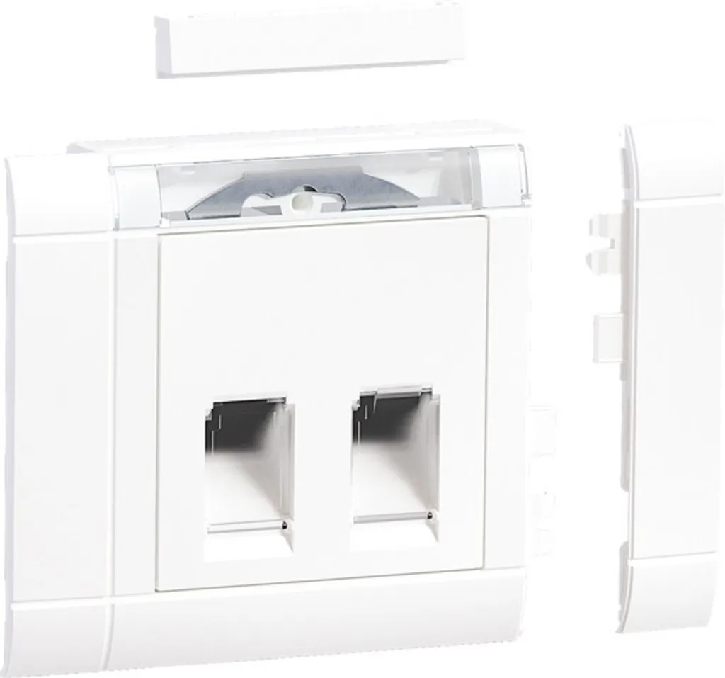 Kit de Fixation Hager 2f RJ45 pour Rénovation Réseau Mural Type 03 26mm