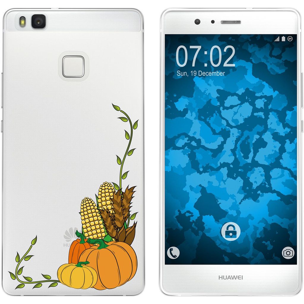 PhoneNatic Case kompatibel mit Huawei P9 Lite Silikon-Hülle Herbst Erntedankfest/Thanksgiving M5
