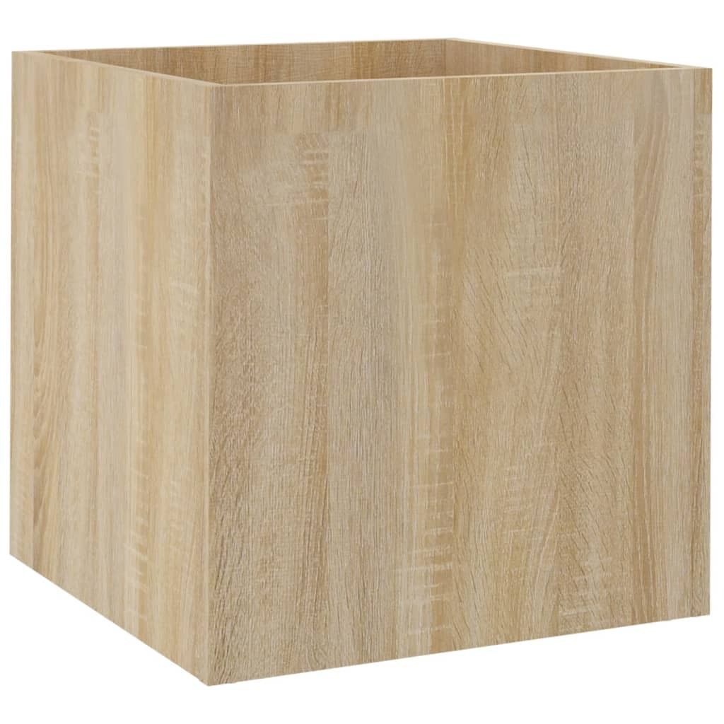 vidaXL Fioriera in rovere Sonoma 40x40x40 cm materiale a Immagine del prodotto 