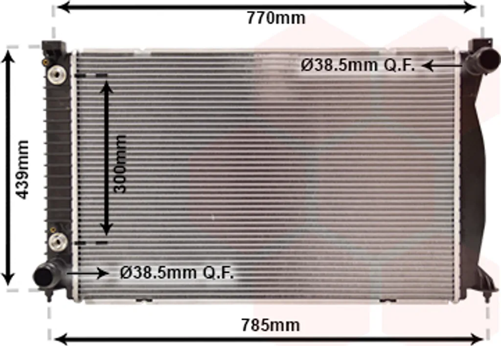 Radiateur aluminium 4.2i 48V haute capacité 675x450x42mm réf 03002232