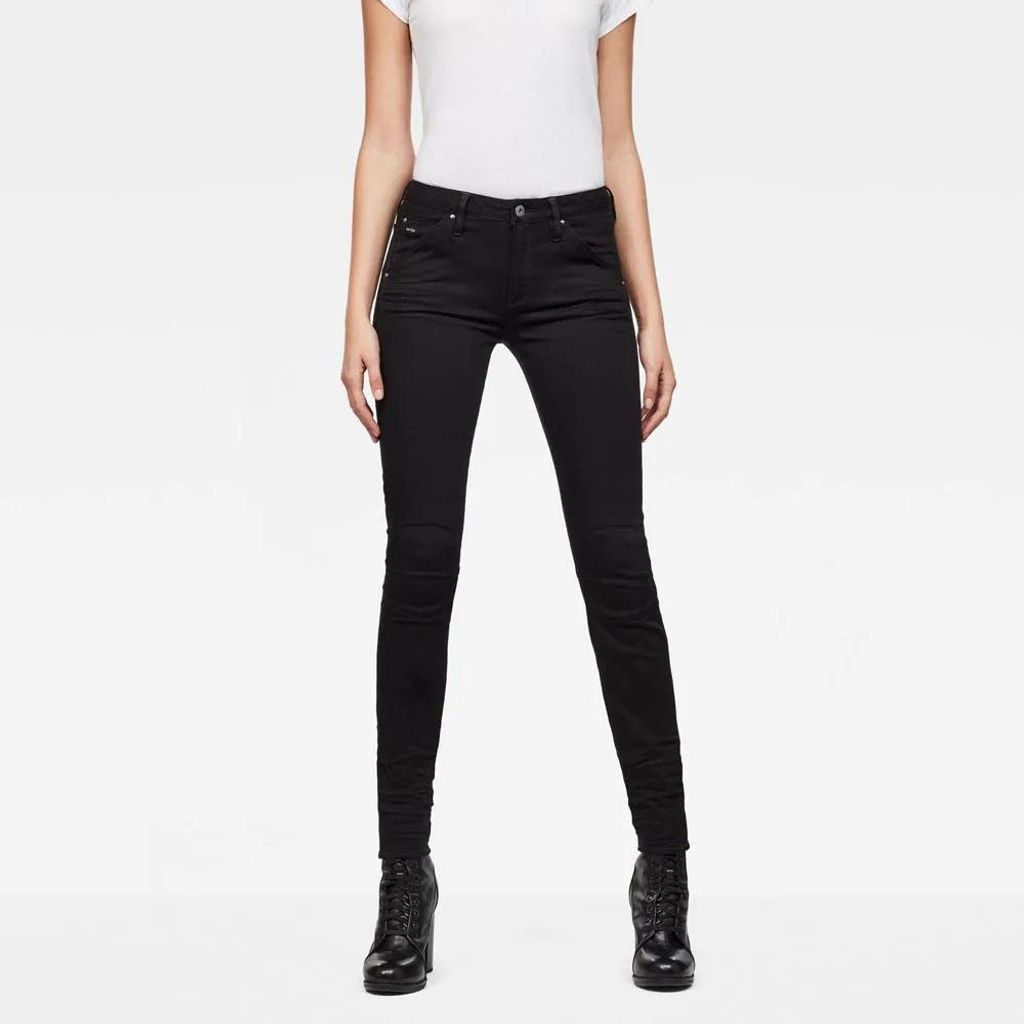 G-star 5622 Mid Waist Skinny Jeans Schwarz 23 / 32 Damen Schwarz 23
