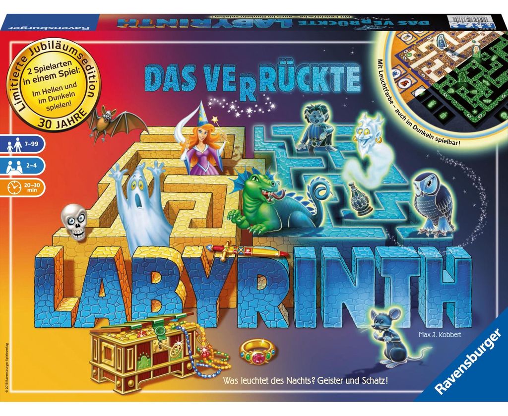 Ravensburger Familienspiel Such- & Schiebespiel Labyrinth Produktbild 