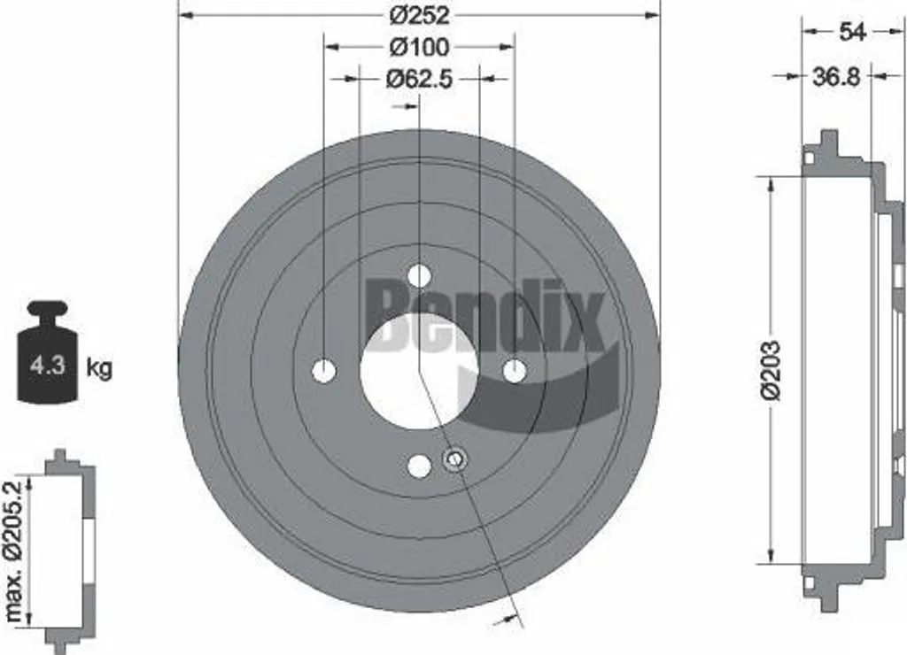 Supprimez les Vibrations au Freinage avec le Tambour Bendix BDM1167