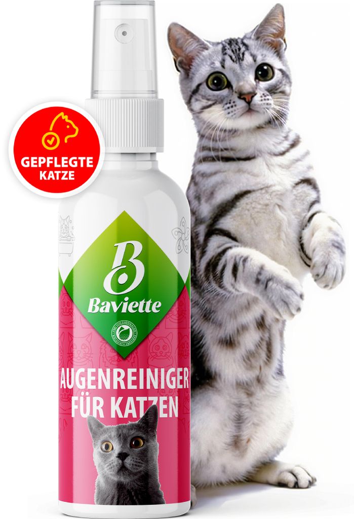 BAVIETTE Augenpflege Katze 100 ml – milde Pflege mit Produktbild 