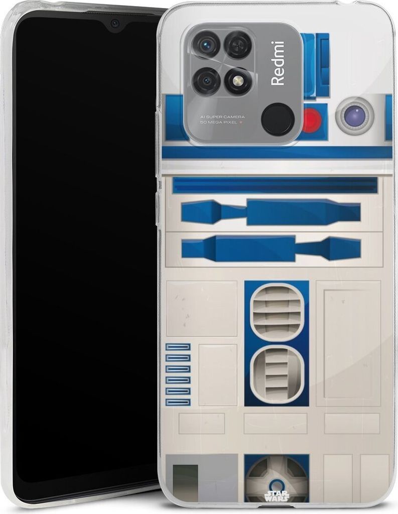 DeinDesign Slim Hülle für Xiaomi Redmi 10C Silikon Case Ultra Dünn Handyhülle Fanartikel Star Wars R2D2