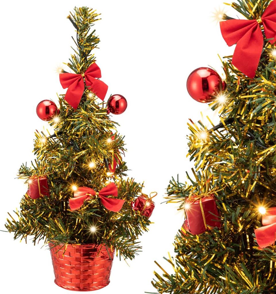 Casaria Künstlicher Weihnachtsbaum 35 cm mit LED Produktbild