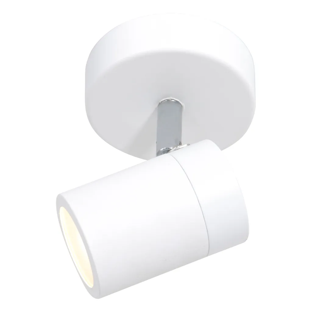 Spot de Plafond LED Blanc en Métal Mexlite Upround Ø 10cm Culot GU10