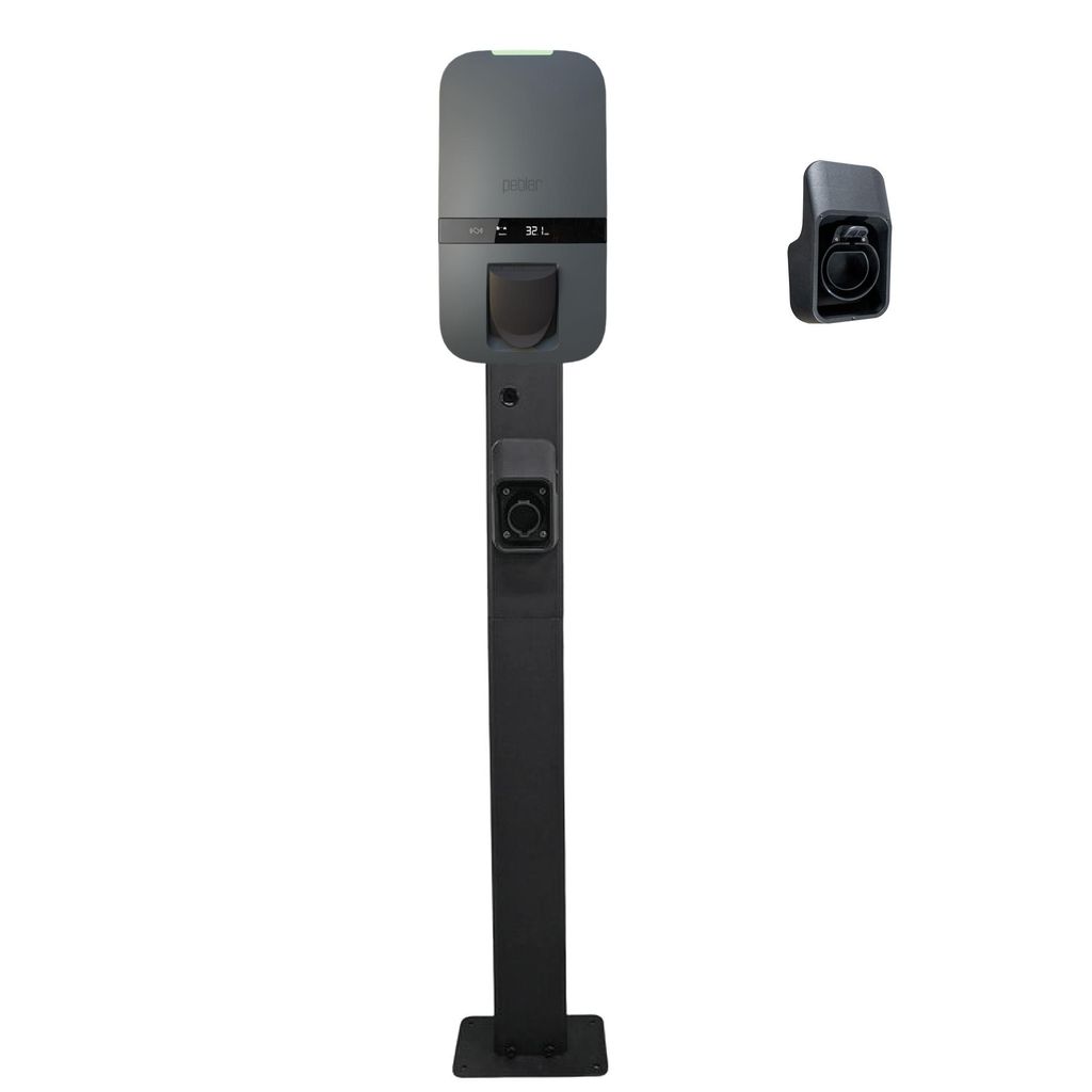 Peblar Wallbox Standfuß Schwarz – Metall-Montagesäule 149 Produktbild 