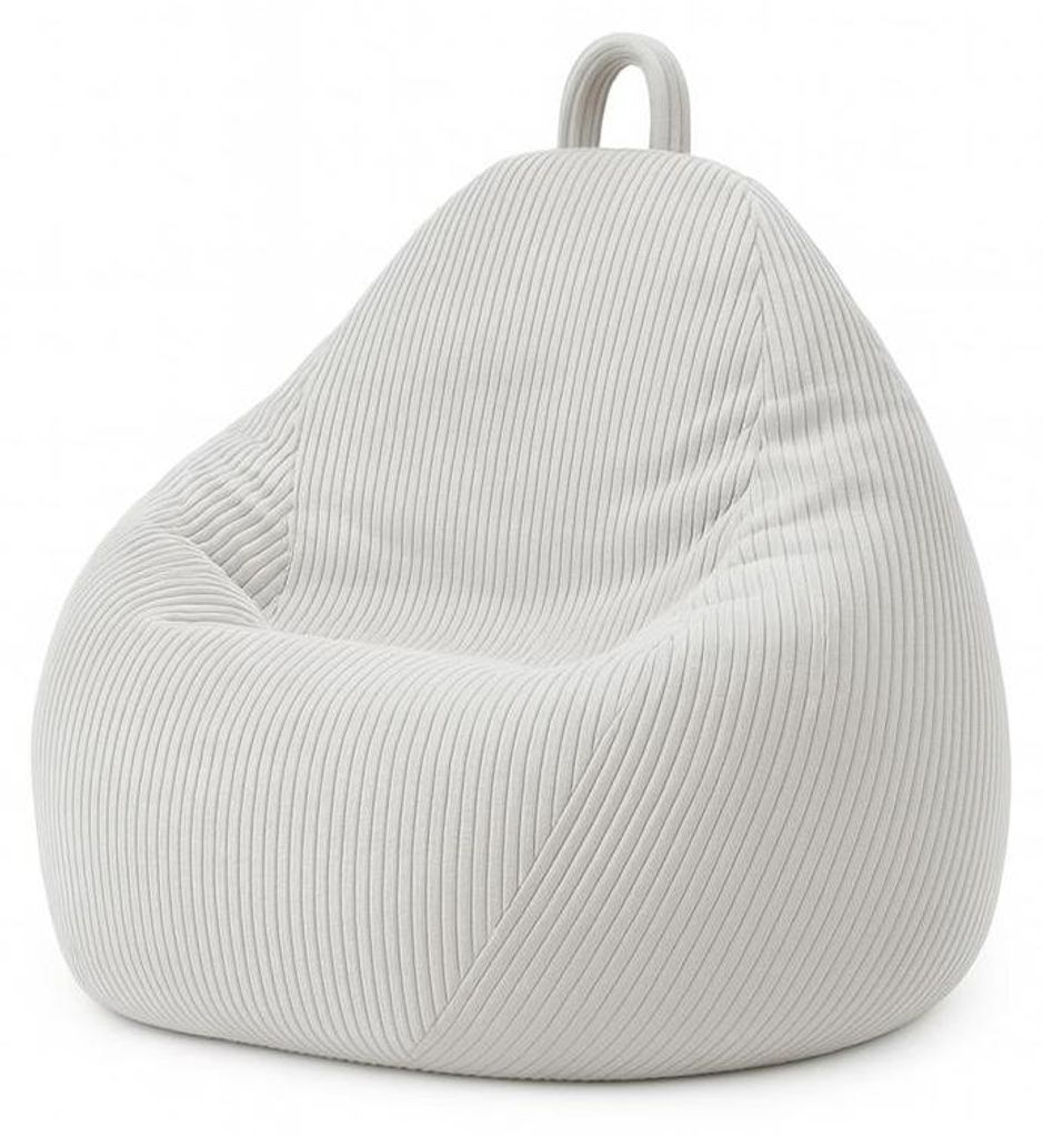 Pouf poire déhoussable velours côtelé BANANAIR 105x85 cm Image du produit 