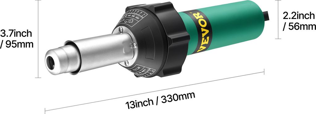 Pistola Ad Aria Calda WELDY HT1600 1600W - Saldatrice Per Plastica PVC, TPO - Termoregolabile