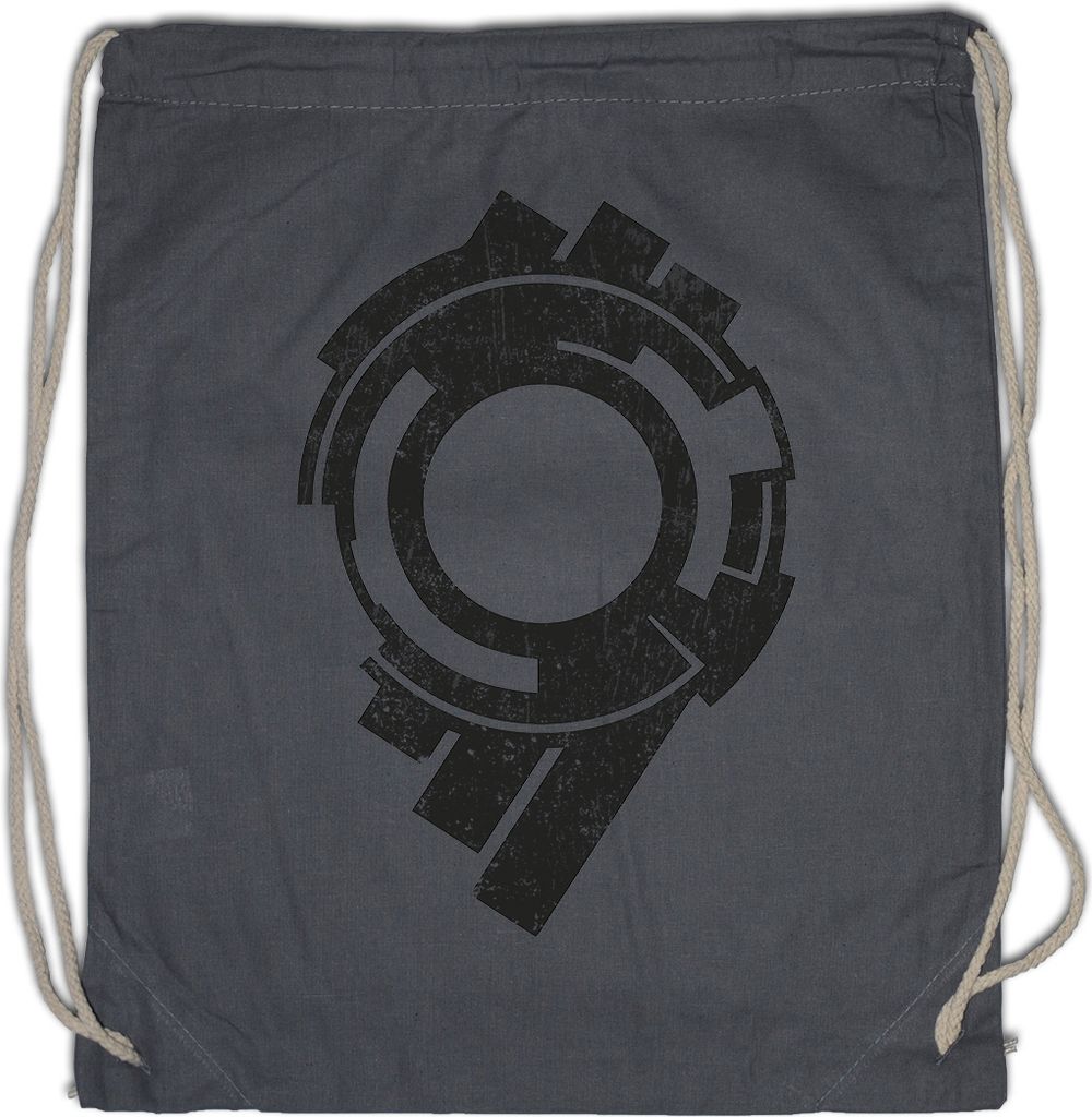 Urban Backwoods Section 9 Logo, Turnbeutel, Farbe: Grau