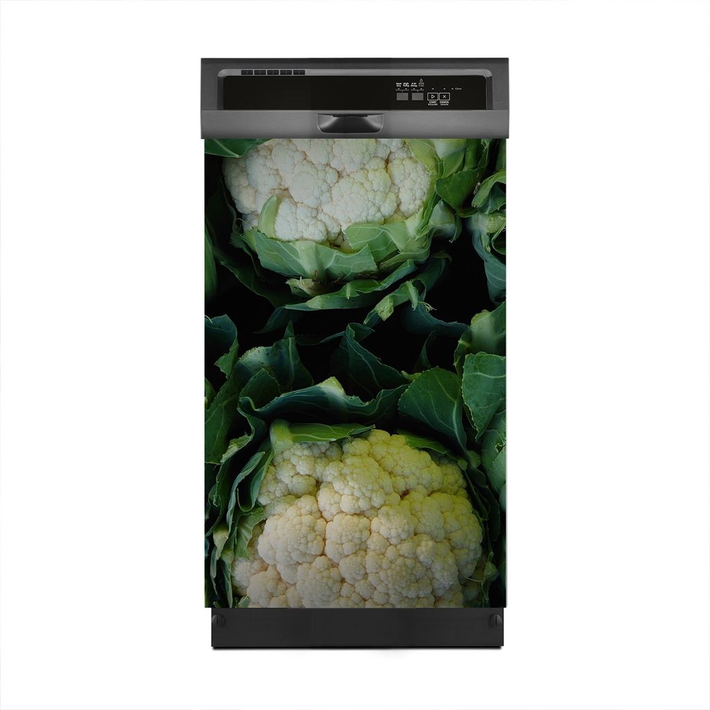 Aufkleber sticker 45x70 cm Dekorative folie Spülmaschine - Blumenkohlblüten Gemüse