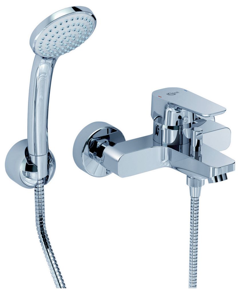 Ideal Standard Badearmatur CERAPLAN III AP, mit Brause-Set chrom