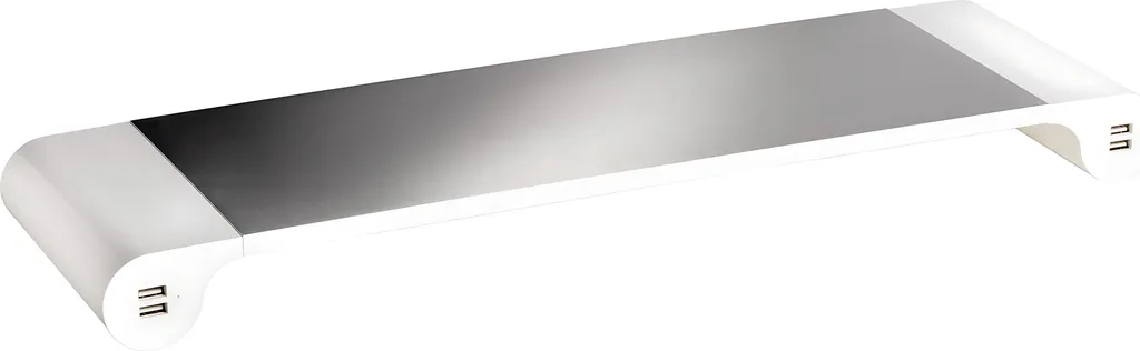 Support d'Écran USB UNiLUX STUDY Design Ergonomique Argenté et Blanc PC - 4