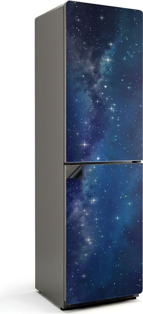 Kosmische Sternenlandschaft – Magnetische Kühlschrank Abdeckung – Dekorfolie magnetisch Küche – Kühlschrank Magnet Deko – selbstklebende...