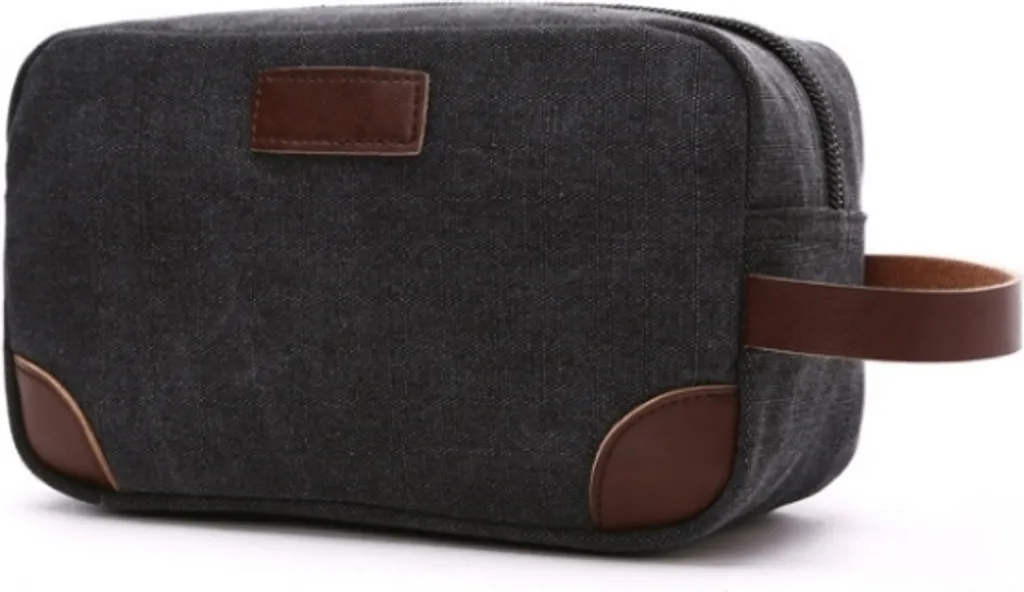 Beauty Case INF Travel: Borsa Toilette in Tela e Pelle PU Moderna