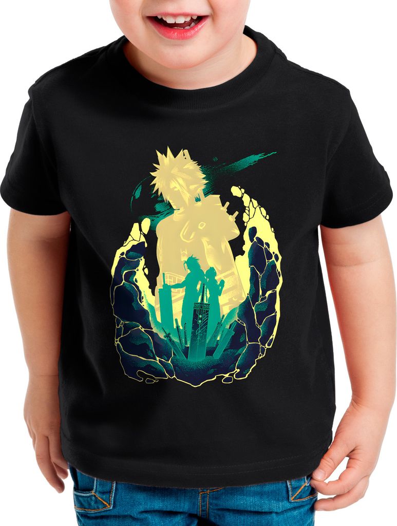 style3 Soldier x Avalanche Kinder T-Shirt anime cloud chocobo sephiroth