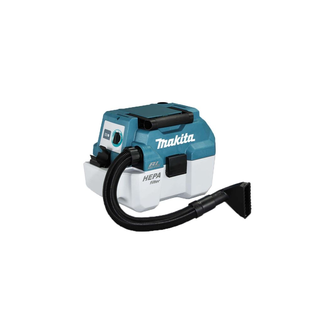Makita DVC750LZ, Trocken&Nass, Grau, Türkis, 7,5 l, 7,5 l, Produktbild 