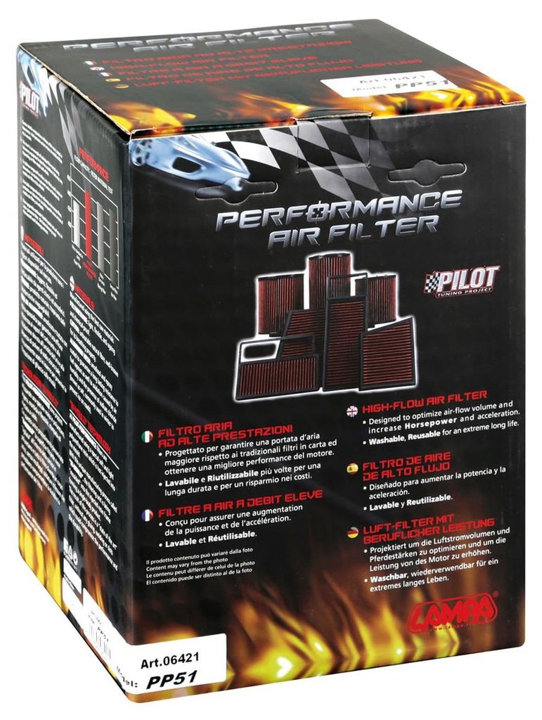 Filtre à air Pilot Performance PP51 Image du produit 