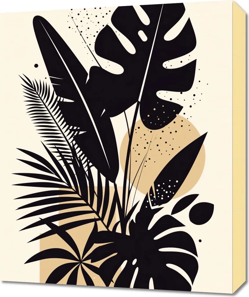 Decorazione Tropicale Casa: Quadro 50x60 cm Paradiso Esotico - 1