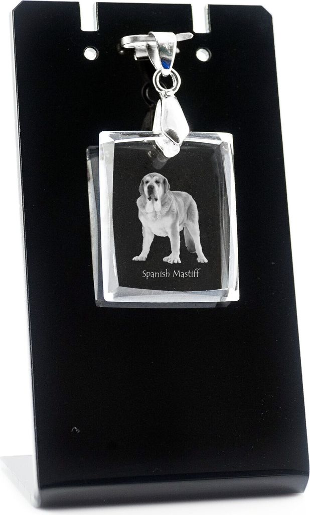 Spanischer Mastiff, Mastín aus León - Kristallanhänger für Hunde, Foto-Halskette, einzigartiger Schmuck von Art-Dog