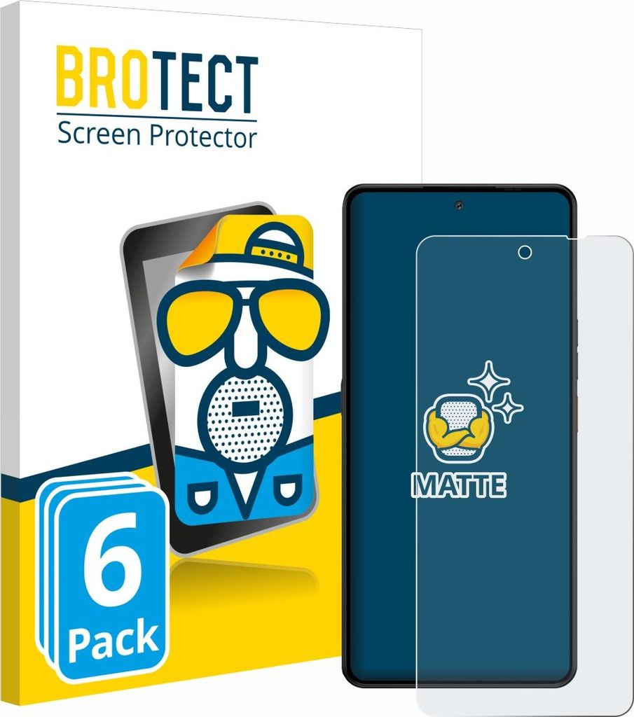 6x BROTECT Schutzfolie für Gigaset GS6 Pro Displayschutz Displayschutzfolie Folie Matt Entspiegelungsfolie