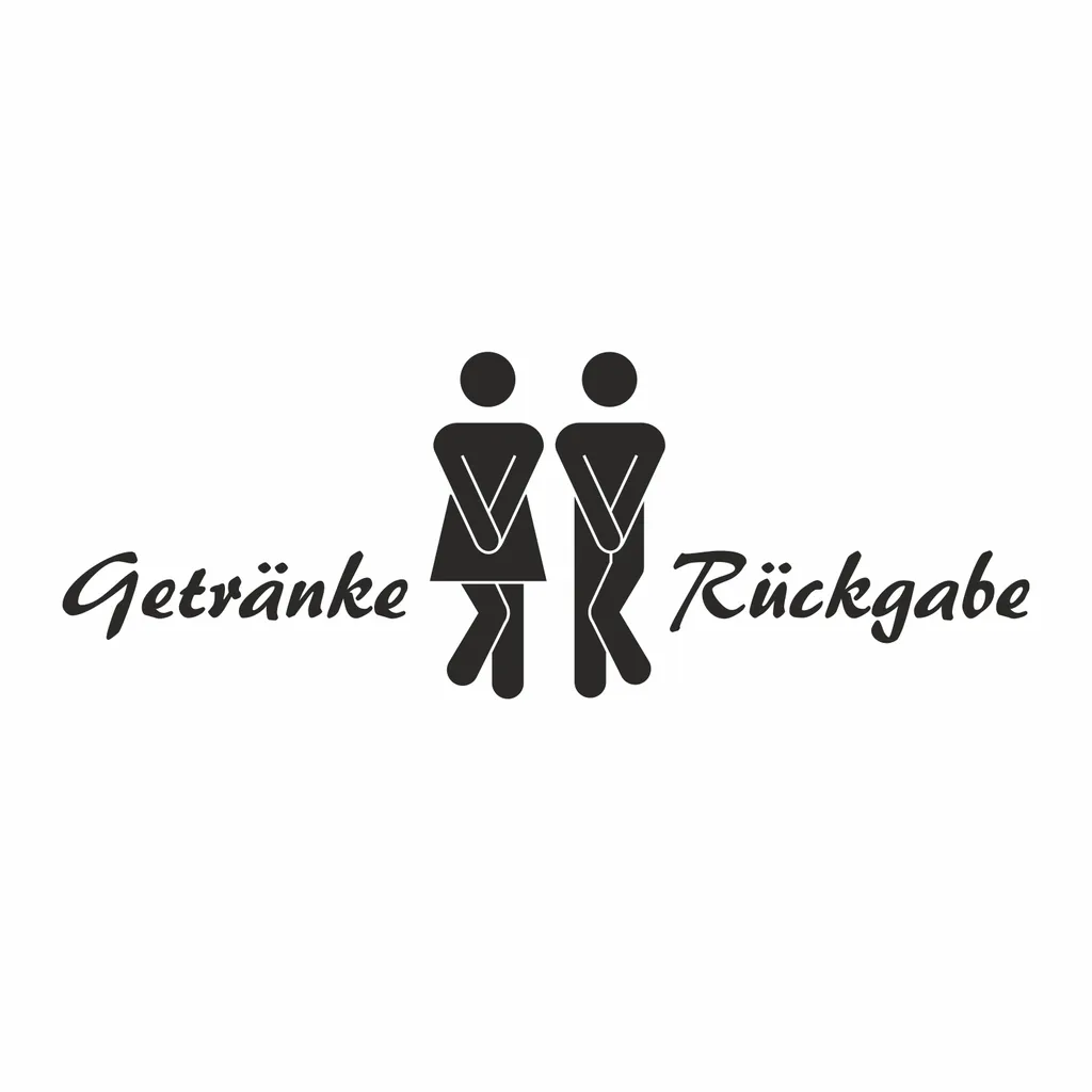 Stickers muraux pour toilettes et WC visiteurs - Pictogramme homme femme