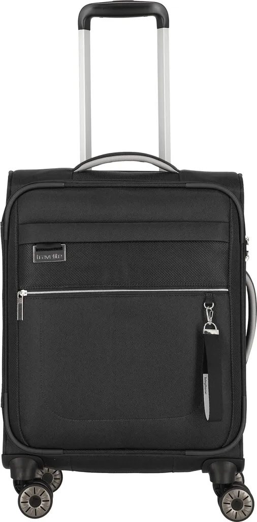 Travelite MIIGO Trolley S Noir - Valise 4 Roues Double avec Serrure TSA