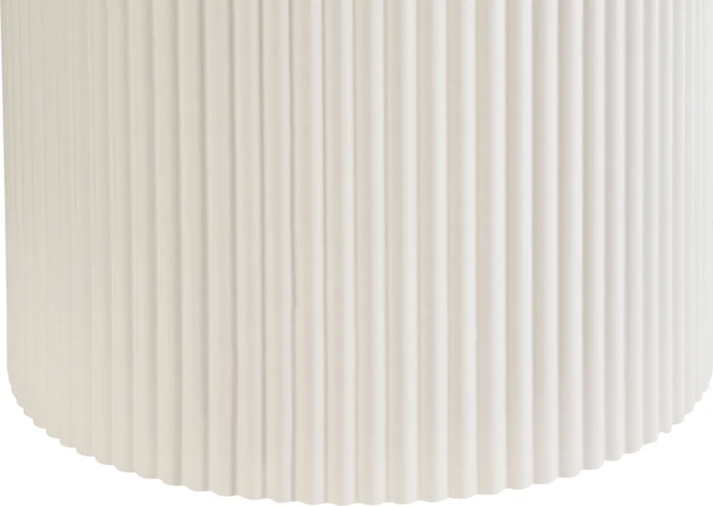 Table d'appoint BELIANI beige clair aspect pierre ø 50 cm design chic - 5