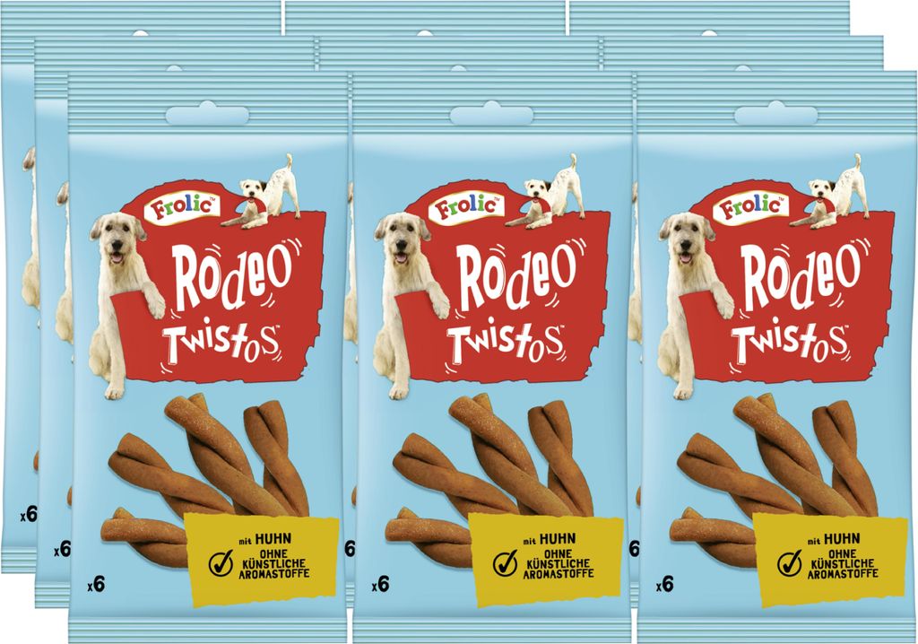 FROLIC RODEO TWISTOS Beutel Huhn 9 x 6 Stück
