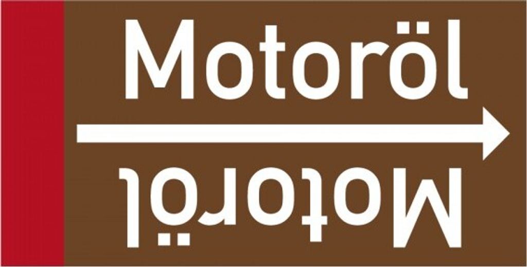 Dreifke Rohrleitungsband Motoröl, DIN 2403, ab Ø 15mm, braun/weiß, 33m/Rolle