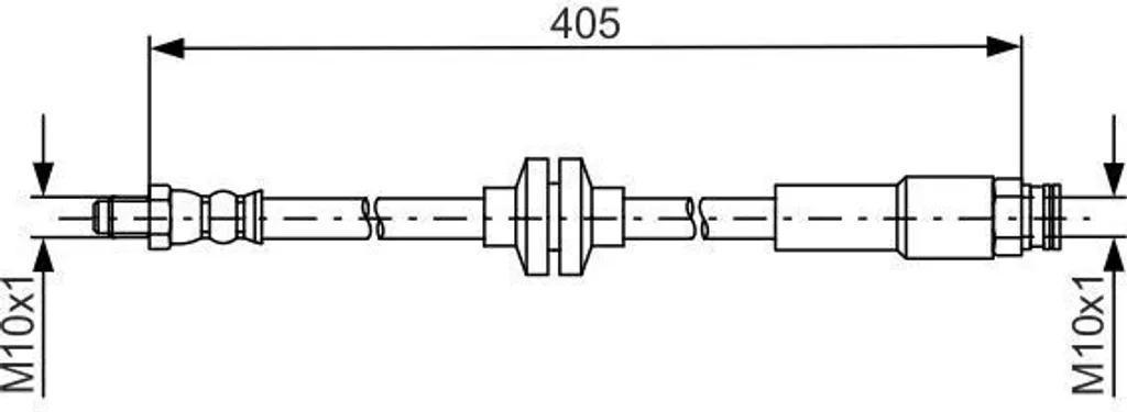 Flexible de frein Bosch 1987481671 conduite hydraulique Fiat Doblo