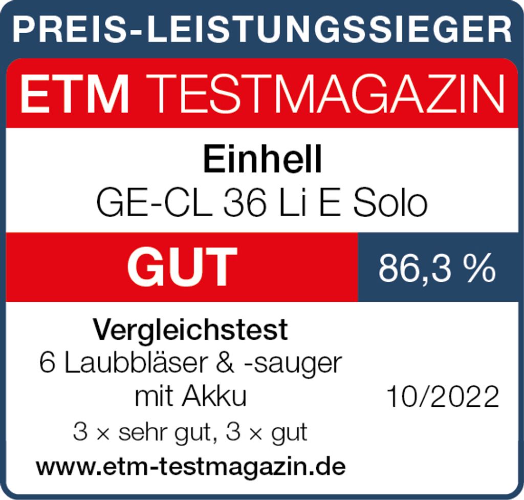 Akumulátorový fukár lístia Einhell GE-CL 36 Li E - Solo Obrázok produktu 31