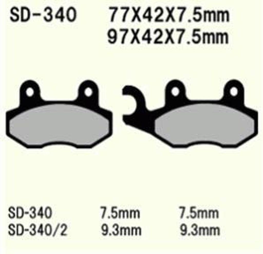 Vesrah Vd-340/2 Bremsbeläge