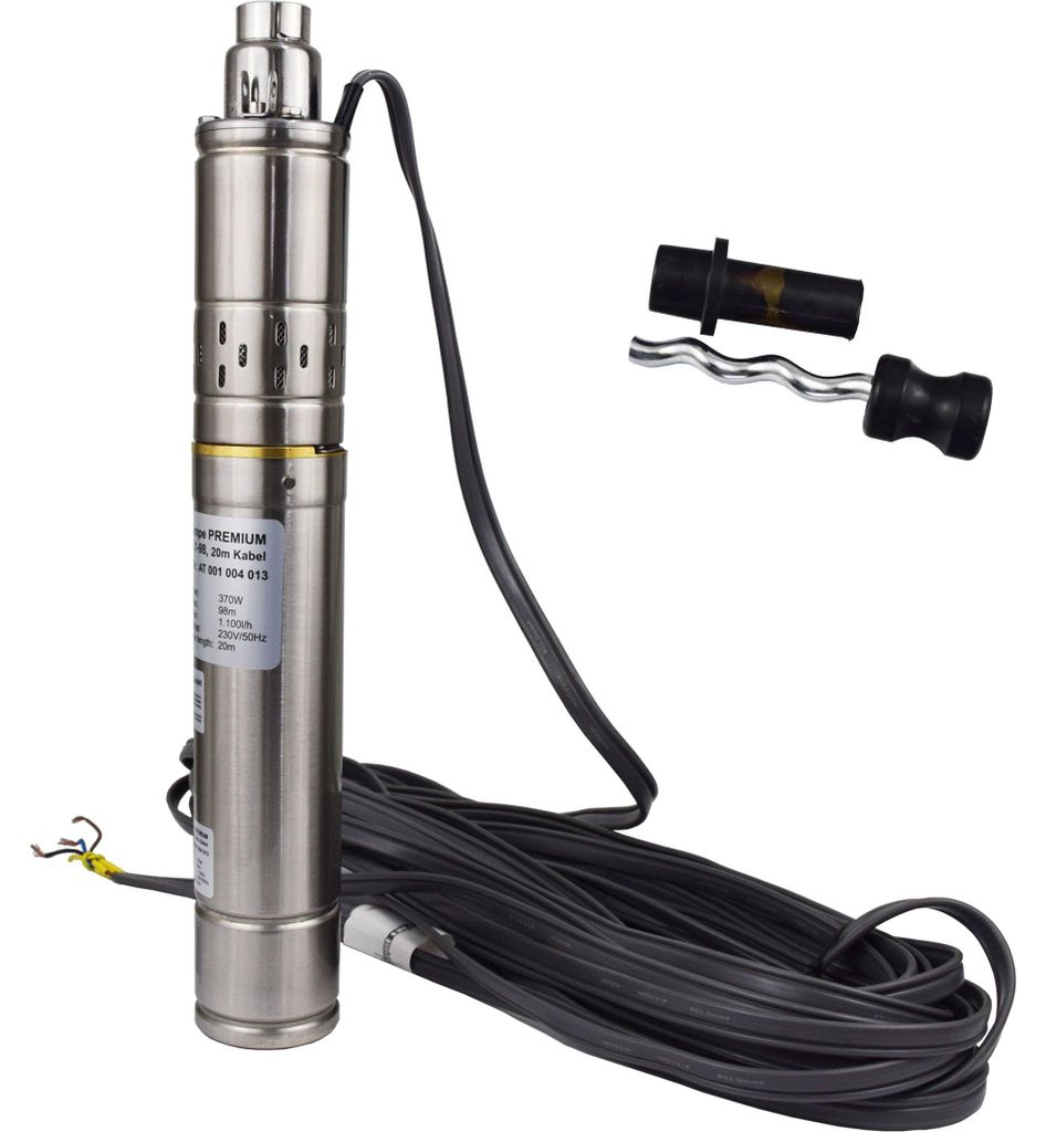Agora-Tec® 3 Zoll Brunnenpumpe Tiefbrunnenpumpe PREMIUM Produktbild 