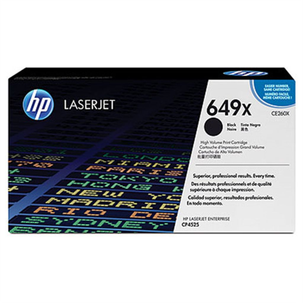 Toner HP č.649X - CE260X (Černý - black) Produktbild 