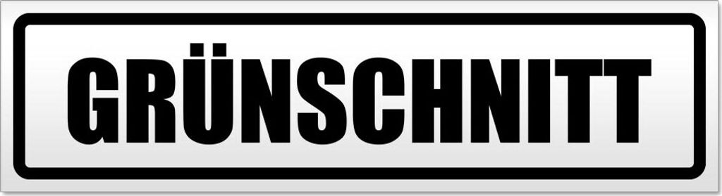 Grünschnitt Magnetschild Schild magnetisch